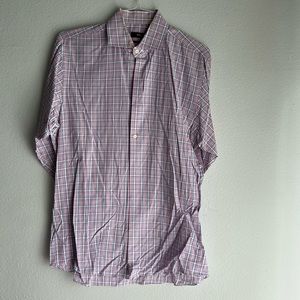 Hugo Boss, Pink Patterned Dress Shirt, Size: neck 16, 32/33